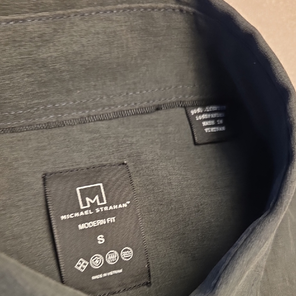 Michael Strahan Casual Button Down Shirt - Black